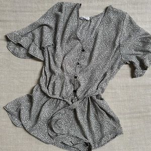 Black and White blouse